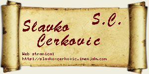 Slavko Čerković vizit kartica